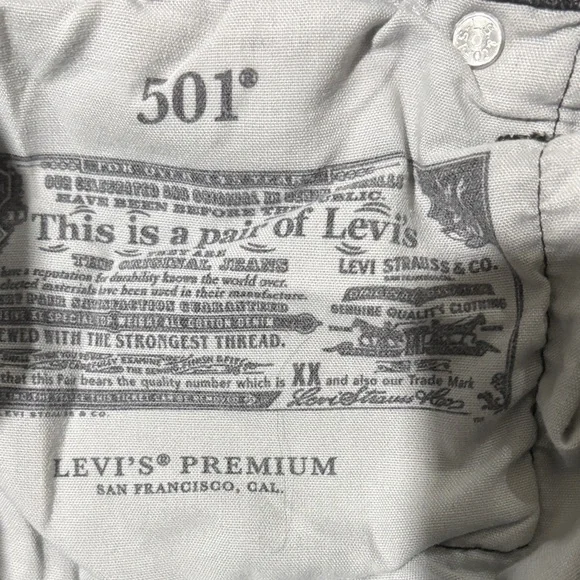 Levi's Charcoal Straight Leg Women's Jeans - Picture 8 of 8